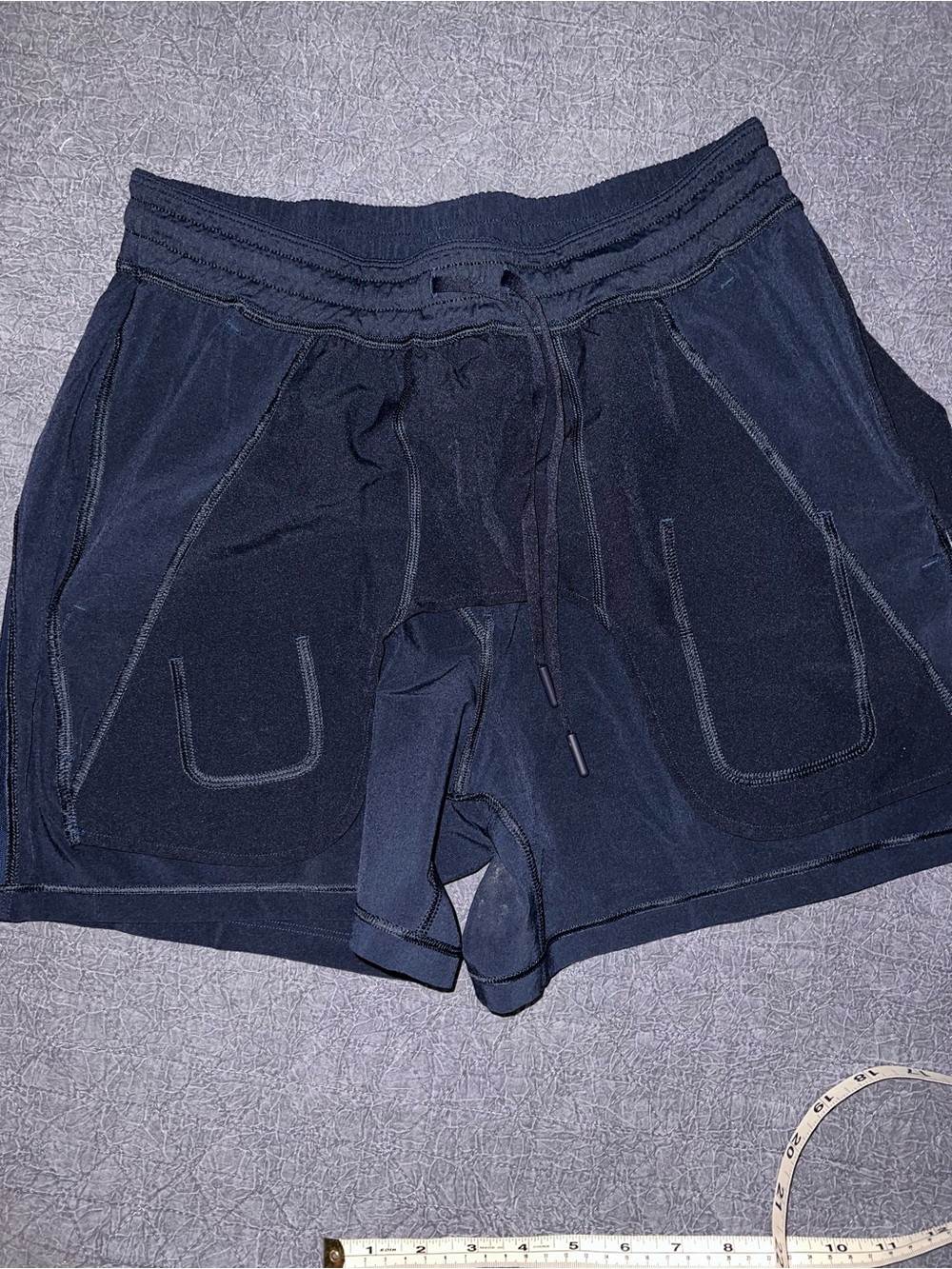 lululemon Pace Breaker Linerless Short 5" Small Navy Blue - Picture 7 of 8